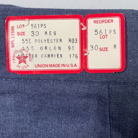 NEW USPS Uniform Pants Trousers USA MADE 20 22 29 30 40 46 48 52 54 - Picture 4 of 16